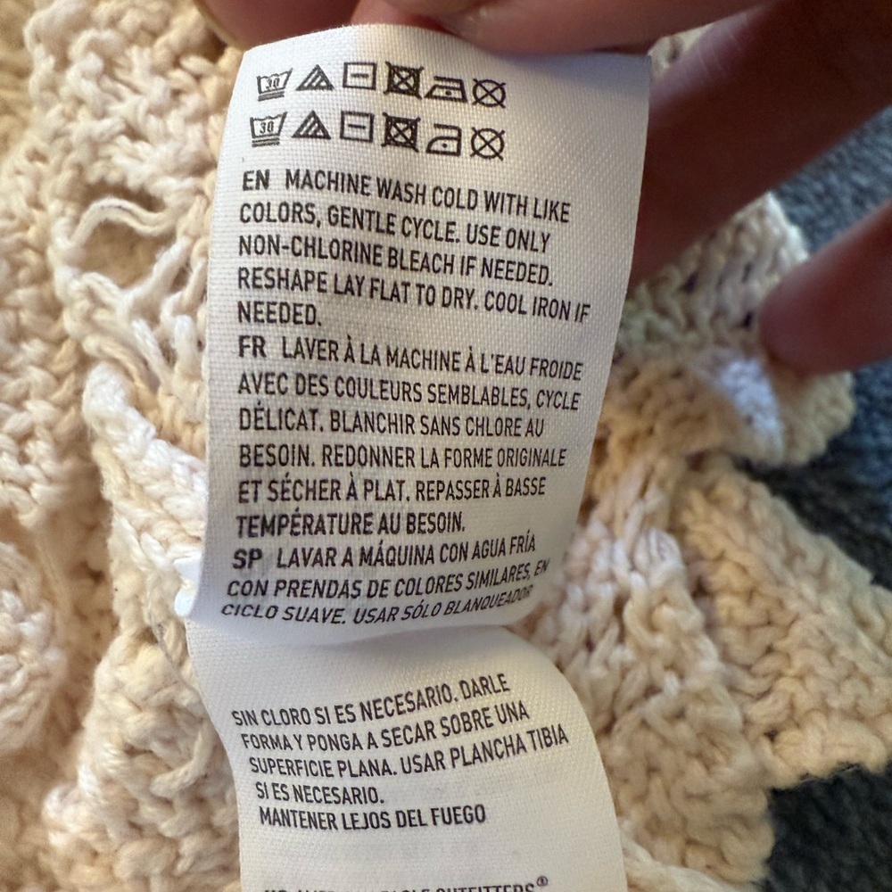 American Eagle Outfitters AEO crochet Tank Top XS boho festival - Picture 9 of 9